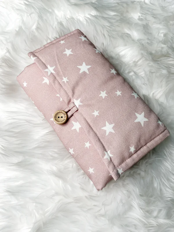 Tapis à langer- Petit Coton- Étoile Rose
